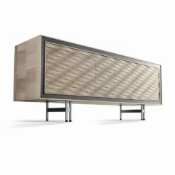 Geloof Modern Design In Massief Hout, L.192xp.50cm, Teresa -Slide Shop credenza design moderno in legno massello l192 x p 50 cm teresa