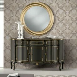 Luxe Dressoir Met 3 Deuren En 3 Houten Laden Made In Italy - Leonor -Slide Shop credenza di lusso con 3 ante e 3 cassetti in legno made in italy leonor 9