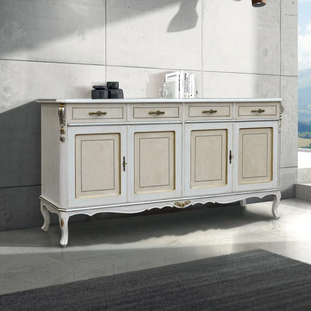 Luxe Houten Dressoir Met Deuren En Laden Made In Italy - Cheverny 9 Luxe Houten Dressoir Met Deuren En Laden Made In Italy - Cheverny - Afbeelding 9