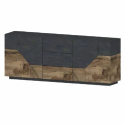 Houten Dressoir Met Scharnierende Deuren En Laden Made In Italy - Bernice 23 Houten Dressoir Met Scharnierende Deuren En Laden Made In Italy - Bernice -Slide Shop credenza in legno con ante a battente e cassetti made in italy bernice 10