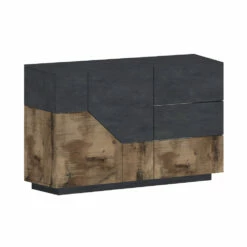 Houten Dressoir Met Scharnierende Deuren En Laden Made In Italy - Bernice 20 Houten Dressoir Met Scharnierende Deuren En Laden Made In Italy - Bernice -Slide Shop credenza in legno con ante a battente e cassetti made in italy bernice 7