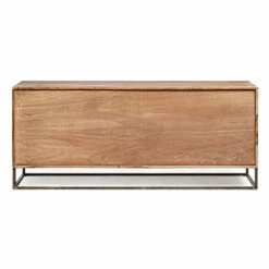 Dressoir In Acaciahout En Staal 3 Of 4 Deuren Homemotion - Cristoforo -Slide Shop credenza in legno di acacia e acciaio 3 o 4 ante homemotion cristoforo 2