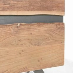 Dressoir In Hout En Geverfd Staal Modern Design Homemotion - Silvia -Slide Shop credenza in legno e acciaio verniciato design moderno homemotion silvia 5