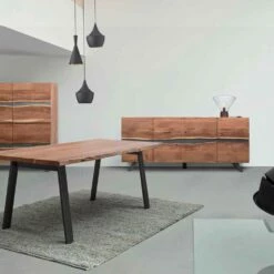 Dressoir In Hout En Geverfd Staal Modern Design Homemotion - Silvia -Slide Shop credenza in legno e acciaio verniciato design moderno homemotion silvia 6