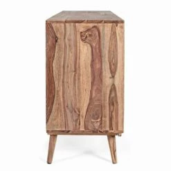Dressoir In Natuurlijk Hout Met Deuren En Lades Homemotion - Ventador -Slide Shop credenza in legno finitura naturale con ante e cassetti homemotion ventador 3