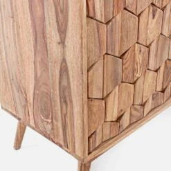 Dressoir In Natuurlijk Hout Met Deuren En Lades Homemotion - Ventador -Slide Shop credenza in legno finitura naturale con ante e cassetti homemotion ventador 5