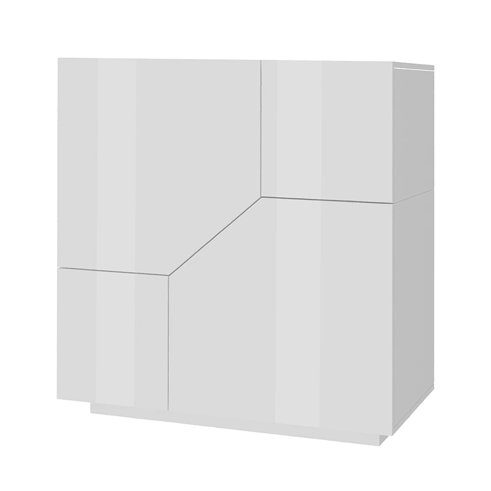 Dressoir In Melaminehout 3 Kamers En 2 Planken Made In Italy - Alyssa 4 Dressoir In Melaminehout 3 Kamers En 2 Planken Made In Italy - Alyssa - Afbeelding 4