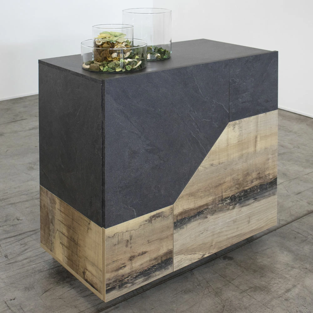 Dressoir In Melaminehout 3 Kamers En 2 Planken Made In Italy - Alyssa 7 Dressoir In Melaminehout 3 Kamers En 2 Planken Made In Italy - Alyssa - Afbeelding 7