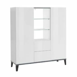 2-deurs Melaminehouten Dressoir Met Laden Made In Italy - Ottavia -Slide Shop credenza in legno nobilitato a 2 ante con cassetti made in italy ottavia 1