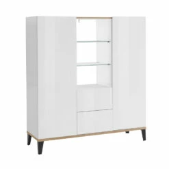 2-deurs Melaminehouten Dressoir Met Laden Made In Italy - Ottavia -Slide Shop credenza in legno nobilitato a 2 ante con cassetti made in italy ottavia 5