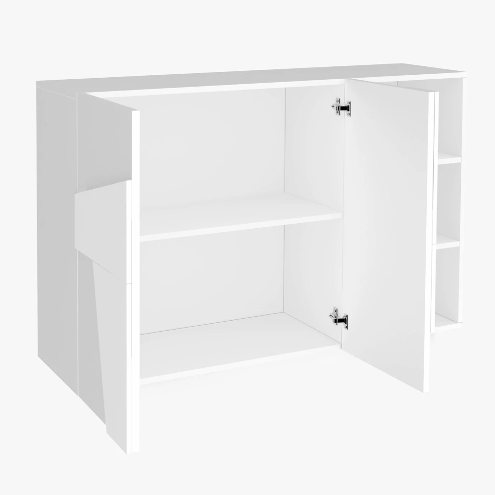 Melamine Dressoir Met 2 Deuren Voor Woonkamer Made In Italy - Naditza 6 Melamine Dressoir Met 2 Deuren Voor Woonkamer Made In Italy - Naditza - Afbeelding 6