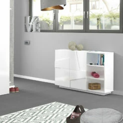 Melamine Dressoir Met 2 Deuren Voor Woonkamer Made In Italy - Naditza 16 Melamine Dressoir Met 2 Deuren Voor Woonkamer Made In Italy - Naditza -Slide Shop credenza in melaminico con 2 ante da soggiorno made in italy naditza 3