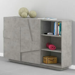 Melamine Dressoir Met 2 Deuren Voor Woonkamer Made In Italy - Naditza 19 Melamine Dressoir Met 2 Deuren Voor Woonkamer Made In Italy - Naditza -Slide Shop credenza in melaminico con 2 ante da soggiorno made in italy naditza 9