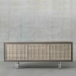 Eigentijds Dressoir Met 3 Houten Deuren Massief Anna -Slide Shop credenza moderna di design con 3 ante in legno massello anna 5