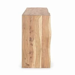 Modern Dressoir In Acaciahout Met 2 Deuren En 3 Laden Homemotion - Lauro -Slide Shop credenza moderna in legno di acacia con 2 ante e 3 cassetti homemotion lauro 3