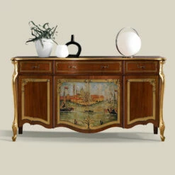 Luxe Woonkamer Dressoir In Klassiek Hout Gemaakt In Italië - Caligola -Slide Shop credenza soggiorno di lusso in legno classica made in italy caligola 5