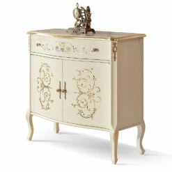 Woonkamer Dressoir In Walnoot Of Wit Hout En Inlegwerk Made In Italy - Katerine -Slide Shop credenza soggiorno legno noce o bianco e intarsi made in italy katerine 6