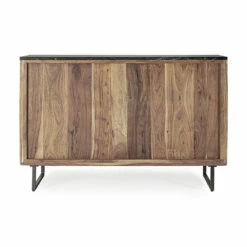 Vintage Dressoir Van Acaciahout En Marmeren Blad 2 Deuren 3 Laden - Syrio -Slide Shop credenza vintage legno d acacia e piano in marmo 2 ante 3 cassetti syrio 4