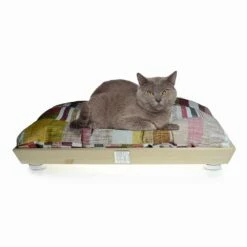 Honden- En Kattenkennel In Massief Hout Met Wasbaar Kussen Made In Italy - Juma