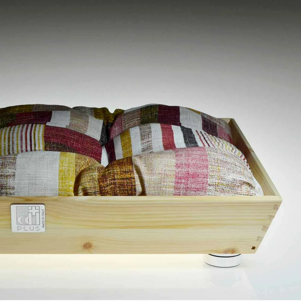 Honden- En Kattenkennel In Massief Hout Met Handgrepen En Kussen Made In Italy - Lyn 13 Honden- En Kattenkennel In Massief Hout Met Handgrepen En Kussen Made In Italy - Lyn - Afbeelding 13