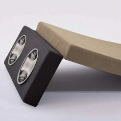 Indoor Hondenmand Met Uitneembare Kommen Gemaakt In Italië - Kommen -Slide Shop cuccia per cani con cuscino rettangolare e ciotole annesse made in italy ciotole 14