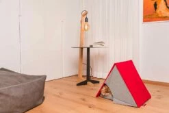 Kennel Voor Honden En Katten In De Vorm Van Afneembaar Gordijn Made In Italy - Small House -Slide Shop cuccia per cani e gatti a forma di tenda sfoderabile made in italy casetta 1