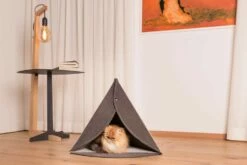 Kennel Voor Honden En Katten Binnenshuis Verwijderbaar Made In Italy - Pyramid -Slide Shop cuccia per cani e gatti da interno sfoderabile made in italy piramide 1