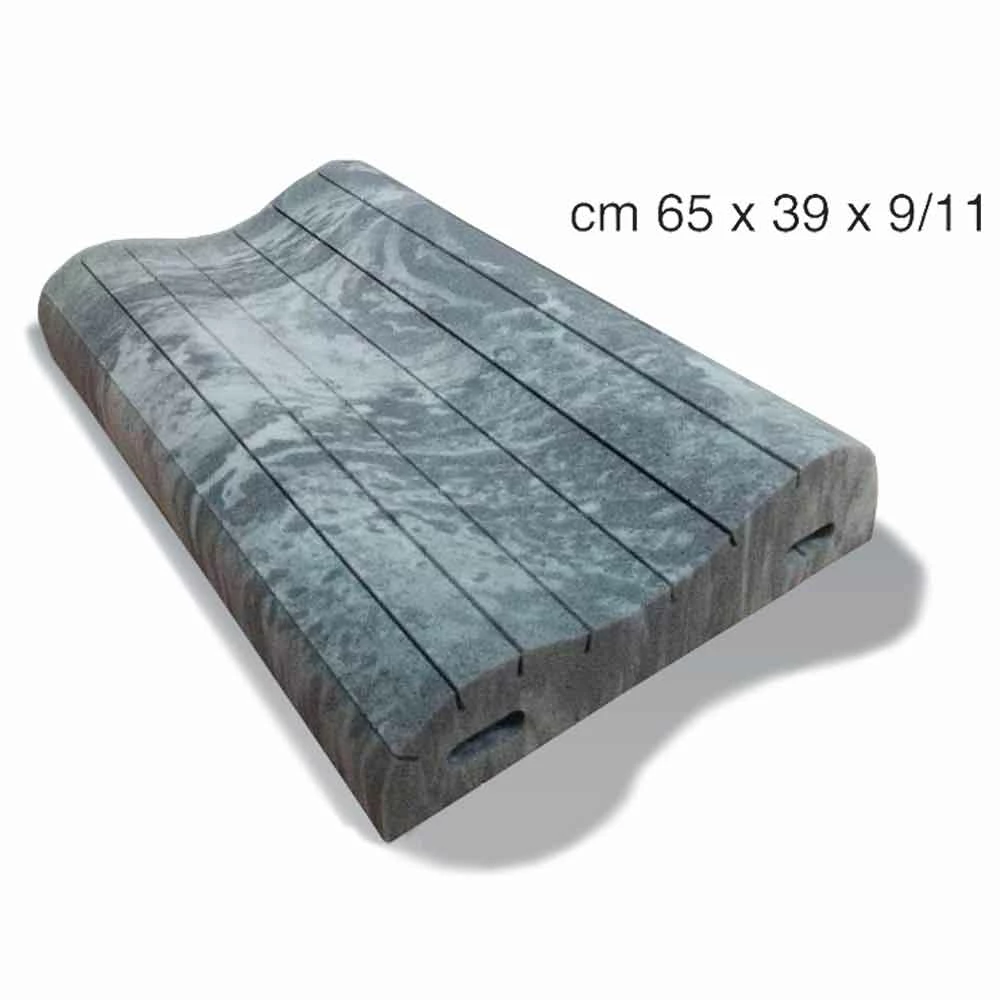 Double Wave Kussen In Memory Xform 11 Cm Hoog Made In Italy, 2 Stukken - Curly 3 Double Wave Kussen In Memory Xform 11 Cm Hoog Made In Italy, 2 Stukken - Curly - Afbeelding 3