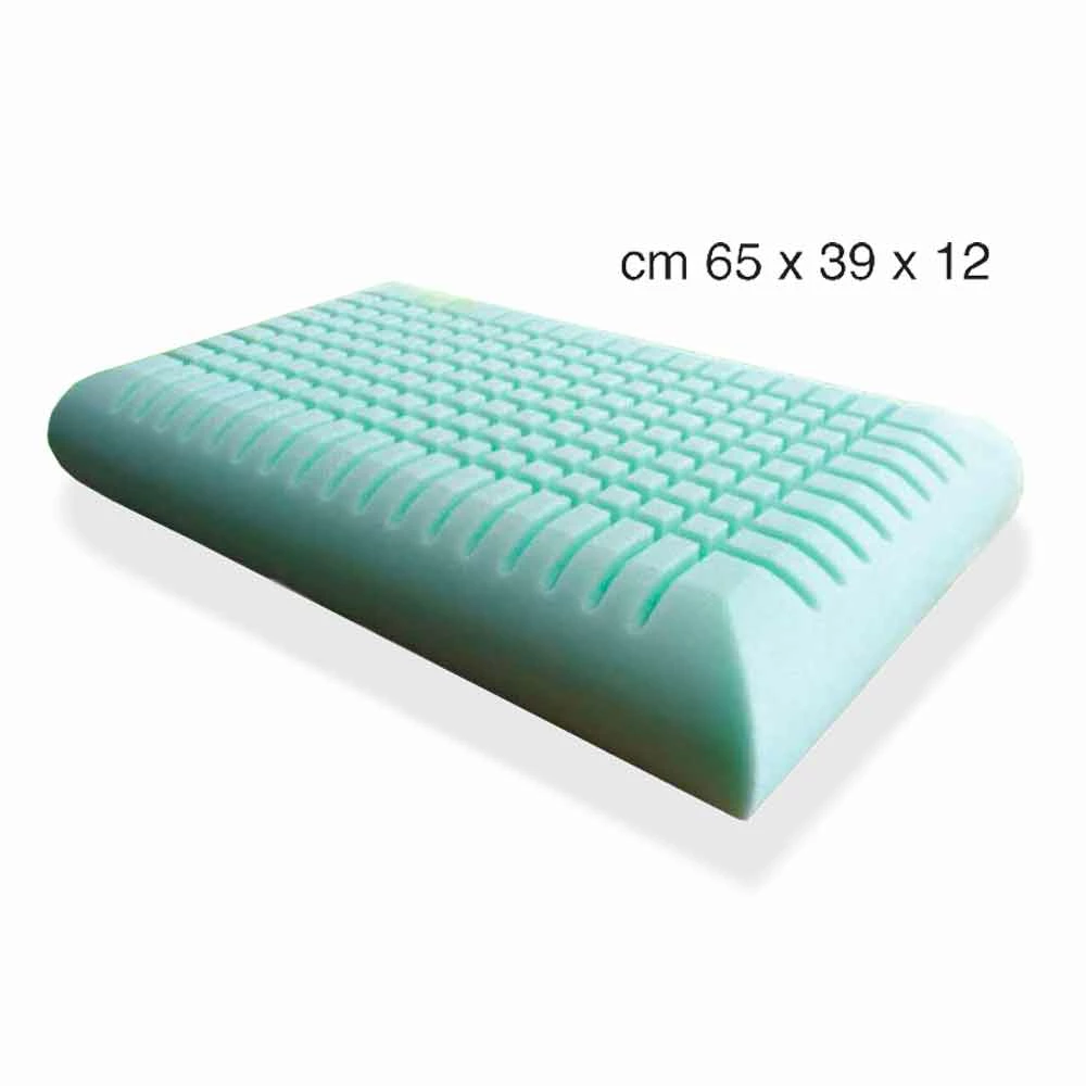 Ergonomisch Memory Foam Kussen 12 Cm Hoog Made In Italy, 2 Stukken - Cool 2 Ergonomisch Memory Foam Kussen 12 Cm Hoog Made In Italy, 2 Stukken - Cool - Afbeelding 2