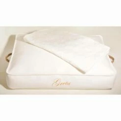 Hond Kussen Bedekt Met Imitatie Lederen Interieur Doggy Cloud -Slide Shop cuscino per cani rivestito in ecopelle doggy cloud per interni 2