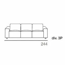 2- Of 3-zitsbank Met Uitschuifbare Stoelen In Made In Italy-stof - Alis -Slide Shop divano 2 o 3 posti con sedute allungabili in tessuto made in italy alis 7