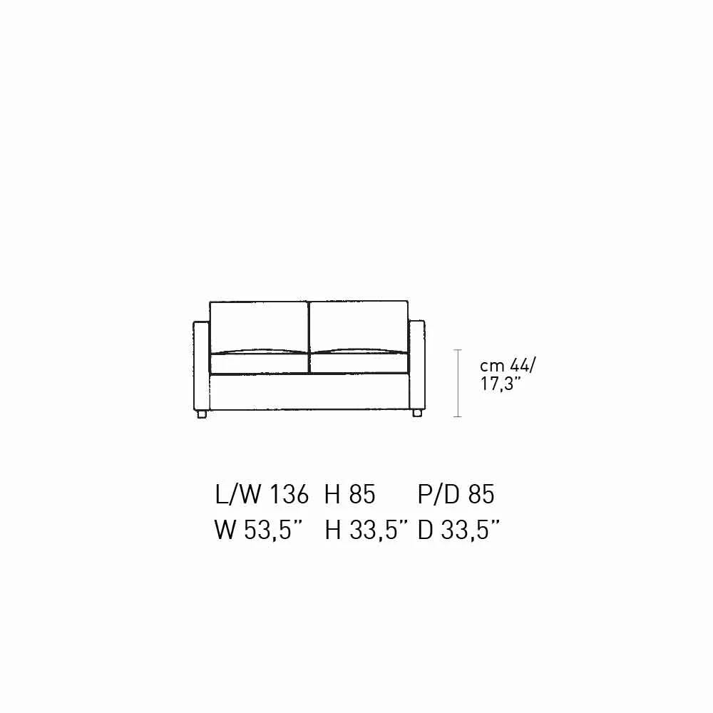 2-zitsbank Gewatteerd En Gestoffeerd In Fijn Leer Gemaakt In Italië - Centauro 12 2-zitsbank Gewatteerd En Gestoffeerd In Fijn Leer Gemaakt In Italië - Centauro - Afbeelding 12