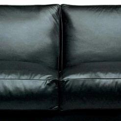 Leren 2-zitsbank Met Walnoothouten Poten Made In Italy - Alessandria -Slide Shop divano 2 posti in pelle con piedini in legno noce made in italy alessandria 3