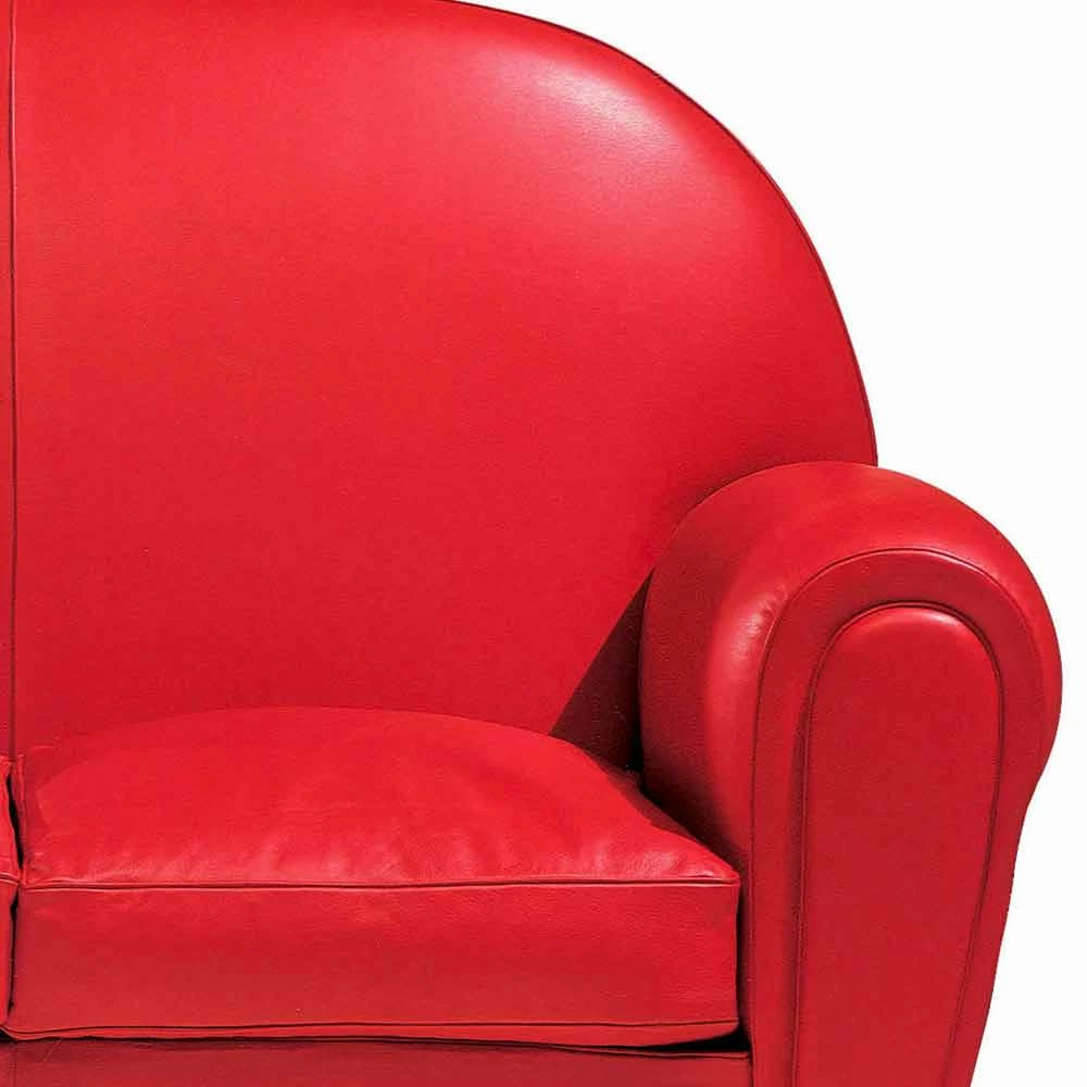 2-zitsbank Bekleed Met Leer Met Gelakte Poten Gemaakt In Italië - Pegolo 3 2-zitsbank Bekleed Met Leer Met Gelakte Poten Gemaakt In Italië - Pegolo - Afbeelding 3