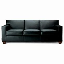 3-zitsbank Bekleed Met Leer Met Walnootpoten Gemaakt In Italië - Alessandria