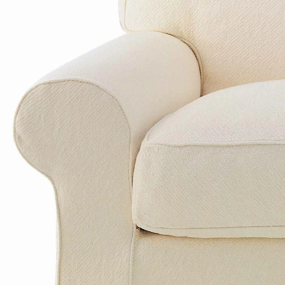 3-zitsbank Bekleed Met Hoogwaardige Stof Made In Italy - Andromeda 2 3-zitsbank Bekleed Met Hoogwaardige Stof Made In Italy - Andromeda - Afbeelding 2