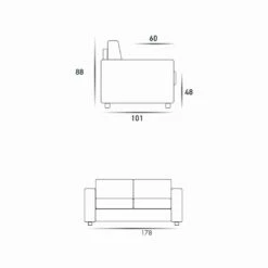 2-zits Maxi-bank Mora, Gemaakt In Italië, Stof / Kunstleer Bekleding 13 2-zits Maxi-bank Mora, Gemaakt In Italië, Stof / Kunstleer Bekleding -Slide Shop divano a 2 posti maxi moderno in ecopelle tessuto made in italy mora 9