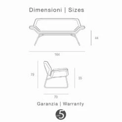Loveseat In Verchroomd Staal En Echte Koeienhuid Cesare -Slide Shop divano a due posti in acciaio cromato e vera pelle bovina cesare 4