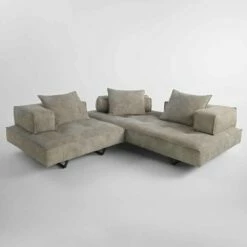 Sofa Modern Design Cardo, Lederen Bekleding 16 Sofa Modern Design Cardo, Lederen Bekleding -Slide Shop divano componibile design moderno cardo rivestimento in pelle 4