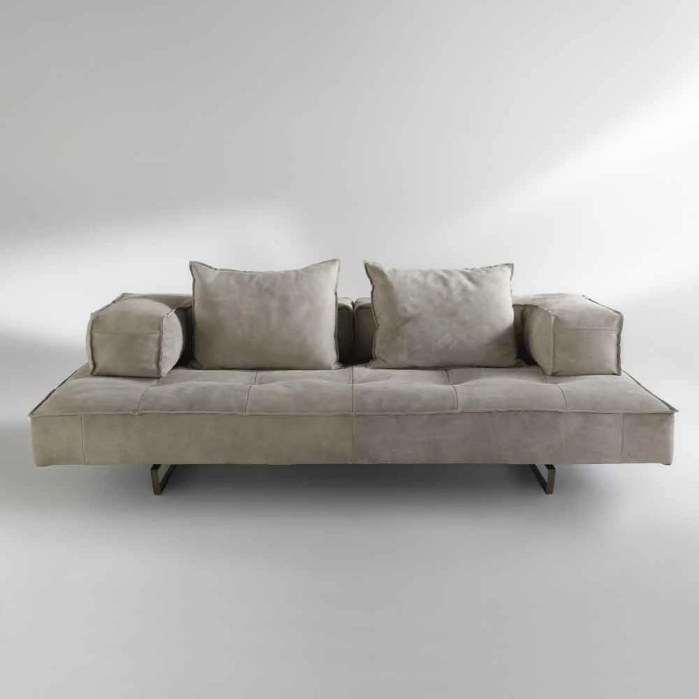 Sofa Modern Design Cardo, Lederen Bekleding 1 Sofa Modern Design Cardo, Lederen Bekleding