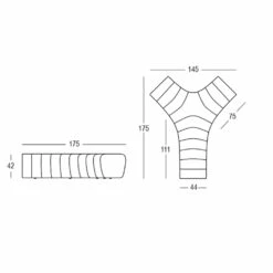 Kantoorbank In Mat Gekleurd Polyethyleen Made In Italy - Galatea -Slide Shop divano da ufficio in polietilene colorato opaco made in italy galatea 9
