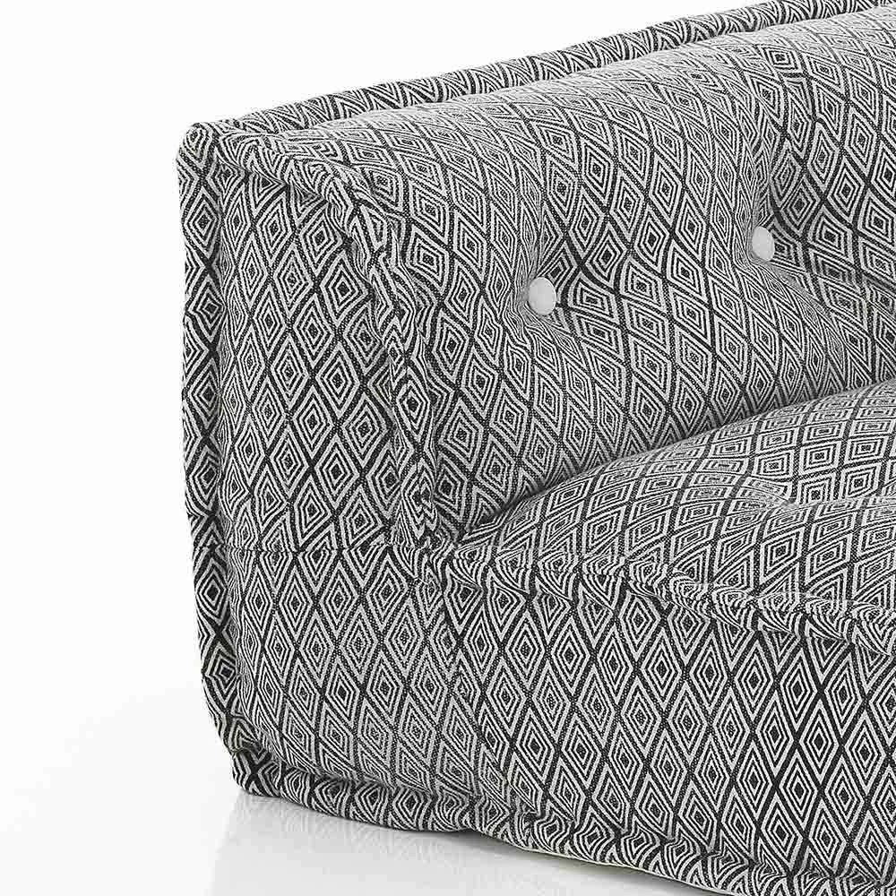 Gewatteerde Tweezitsbank In Patchwork En Hout - Vezel 18 Gewatteerde Tweezitsbank In Patchwork En Hout - Vezel - Afbeelding 18