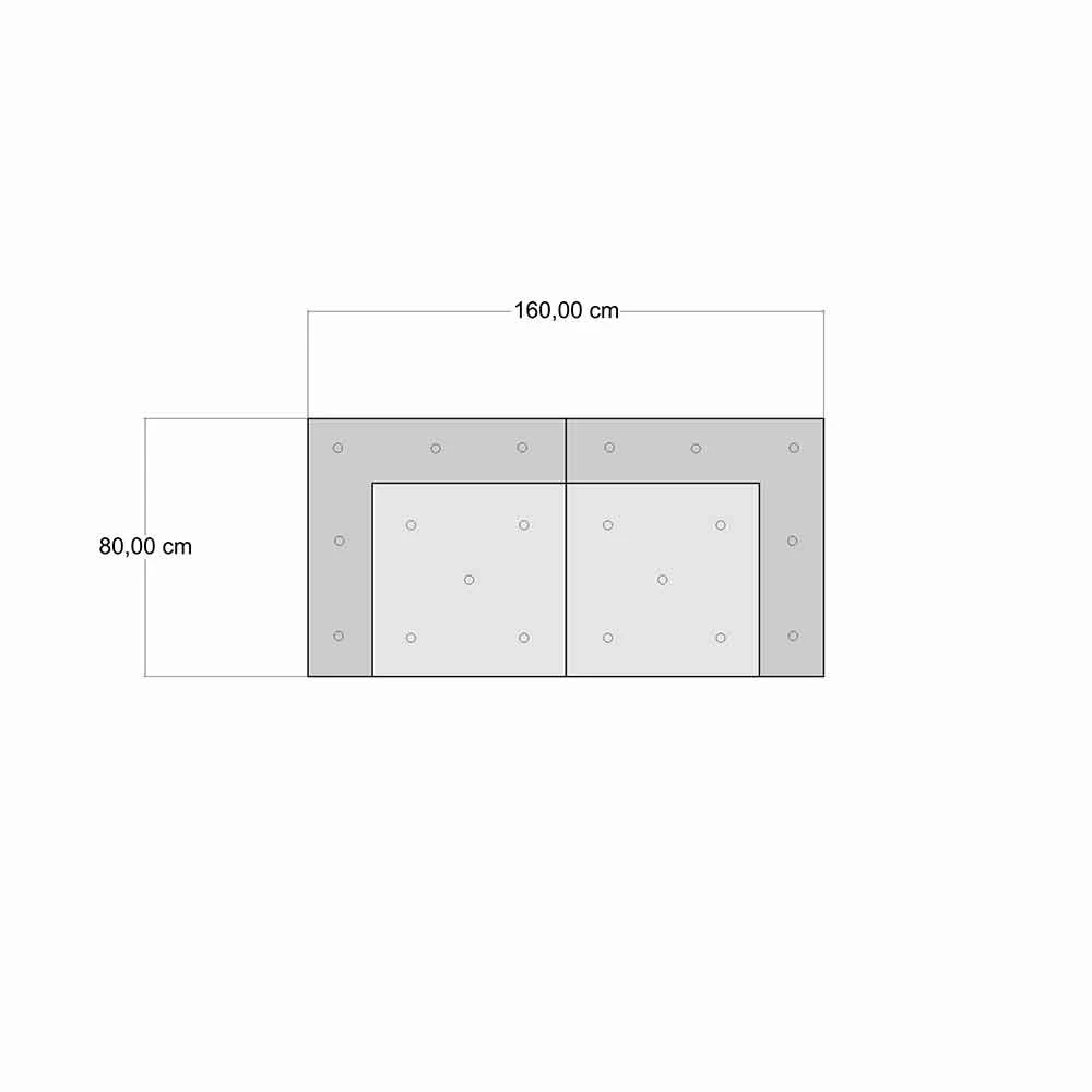 Gewatteerde Tweezitsbank In Patchwork En Hout - Vezel 10 Gewatteerde Tweezitsbank In Patchwork En Hout - Vezel - Afbeelding 10