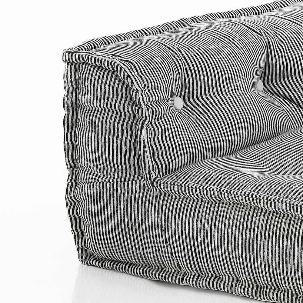 Gewatteerde Tweezitsbank In Patchwork En Hout - Vezel 15 Gewatteerde Tweezitsbank In Patchwork En Hout - Vezel - Afbeelding 15