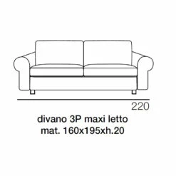 2- Of 3-zits Slaapbank In Verwijderbare Rode Stof Made In Italy - Geneviev -Slide Shop divano letto 2 o 3 posti in tessuto rosso sfoderabile made in italy geneviev 2