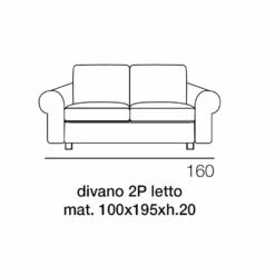 2- Of 3-zits Slaapbank In Verwijderbare Rode Stof Made In Italy - Geneviev -Slide Shop divano letto 2 o 3 posti in tessuto rosso sfoderabile made in italy geneviev 3