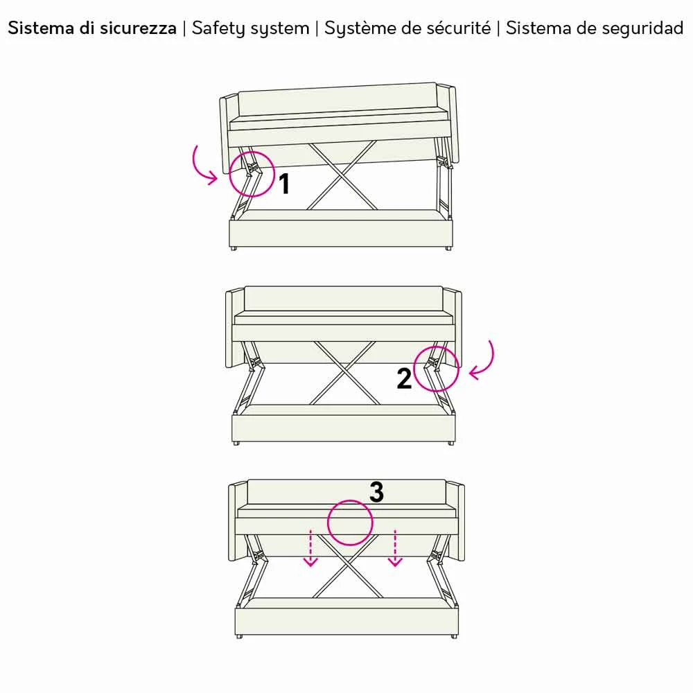 Moderne Stapelbed In Bruine Stof Made In Italy - Pont 7 Moderne Stapelbed In Bruine Stof Made In Italy - Pont - Afbeelding 7