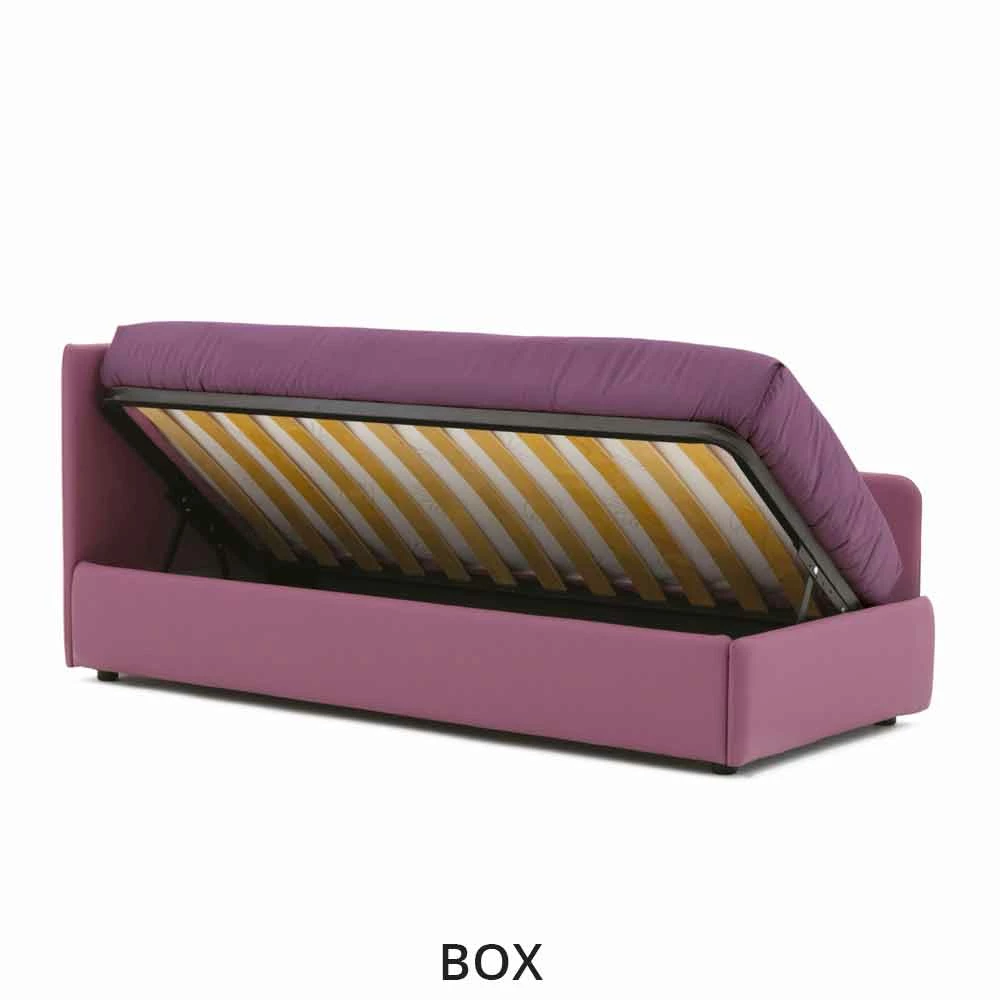 Design Slaapbank In Verwijderbaar Kunstleer Made In Italy - Rallo 3 Design Slaapbank In Verwijderbaar Kunstleer Made In Italy - Rallo - Afbeelding 3