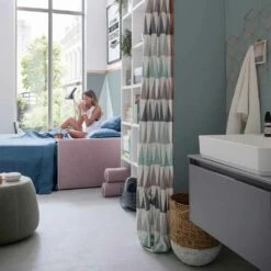 Slaapbank In Lichtroze Stof Met Witte Rand Made In Italy - Poppy 13 Slaapbank In Lichtroze Stof Met Witte Rand Made In Italy - Poppy -Slide Shop divano letto in tessuto rosa pallido con bordo bianco made in italy papavero 7