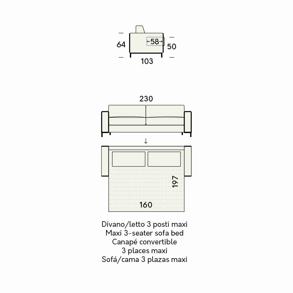 Moderne Stoffen Slaapbank Met Metalen Poten Made In Italy - Tulipano 7 Moderne Stoffen Slaapbank Met Metalen Poten Made In Italy - Tulipano - Afbeelding 7